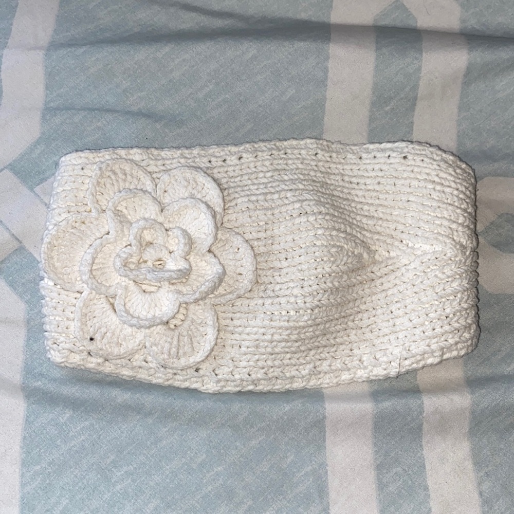 White Knit Headband